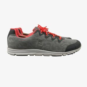 FootJoy Womens 10 Golf Shoe Grey EnJoy Spikeless Athletic Sneakers Lace Up 95703